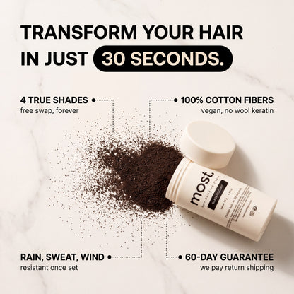 most. hair fibers